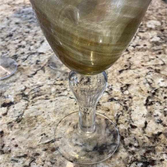 v i n t a g e ::
 gold dust swirl glasses - Picture 4 of 6